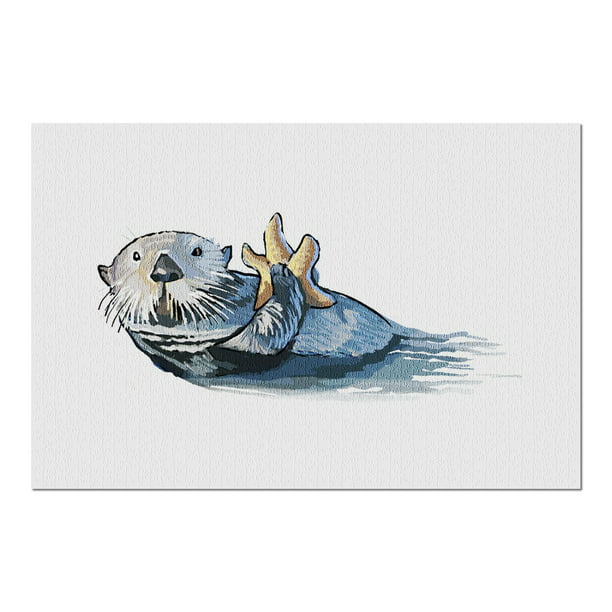 1000 Pieces Otters Jigsaw Puzzle for Adults and Kids